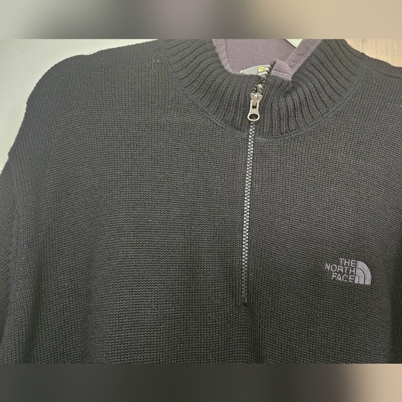 VINTAGE 90s THE NORTH FACE A5 Series Wool blend 1/4 Zip sweater. Size XL - Picture 2 of 7
